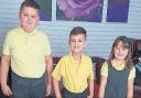 Bradley, year 4, Kyle, year 3 and Chloe, year 1, at St Gregory’s Farnworth in 2018