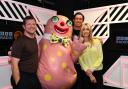 Dermot O'Leary, Mr Blobby, Vernon Kay and Fearne Cotton