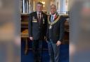 Simon Skirving, an ex forces veteran, and Mayor of Bolton Cllr Mohammed Ayub