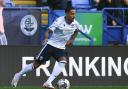 Josh Dacres-Cogley in action for Bolton Wanderers