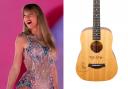 Taylor Swift Baby Taylor acoustic guitar in natural finish signed by the singer