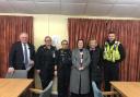 Police officers and councillors at the PACT meeting