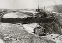 Aftermath of canal bursting its banks, 1936