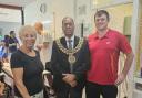 Markland Hill Racquets Club officials with the Mayor