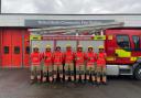 Bolton North Fire Station firefighters who will take part in the charity car wash