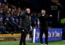 Mansfield boss Nigel Clough giving instructions
