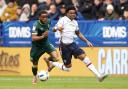 Thierry Gale battles with Bali Mumba