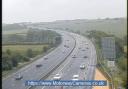 The M1 northbound carriageway at junction 41 (Wakefield)