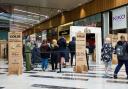 Queues for the King Colis pop-up in The Broadway, Bradford