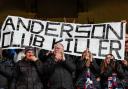 Bolton Wanderers supporters let their anger be known with a banner on the terraces at Nottingham Forest in 2019