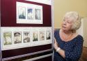 Pam Clarke, president of Westhoughton Local History Group, with part of the display