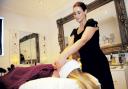 Sally Knowles carrying out the Espa lift and firm facial