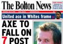 The news makes the front page of The Bolton News