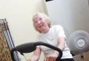 Mavis Coupe, who is recovering from a heart attack, takes a class in cardio physiotherapy