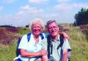 ALWAYS TOGETHER: Gwen Hargreaves, pictured with husband Geoff, was a retired health worker and a keen walker