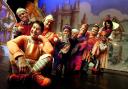 IN A MUDDLE: Stu Francis, front left, as Muddles, with the seven dwarfs and Rachel Martin, back right, as Snow White
