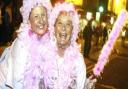 FUN NIGHT: Debbie Vickery and June Monk on last year’s walk