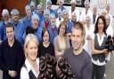NORTHERN DELICACY: Bury Black Pudding Company owners Debbie Pierce and Richard Morris with staff