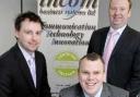 COMMUNICATION SOLUTIONS: From left, Jason Kilvert, David Hughes and Grant Counsell