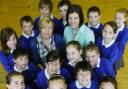 YOUNG ENTREPRENEURS: Pupils and teachers at Walmsley CE Primary School