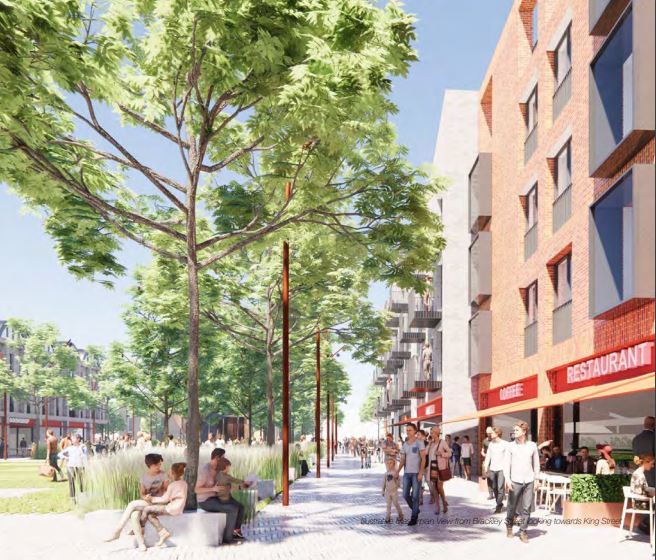 Revised plans to regenerate Farnworth town centre (Image: Capital and Centric)