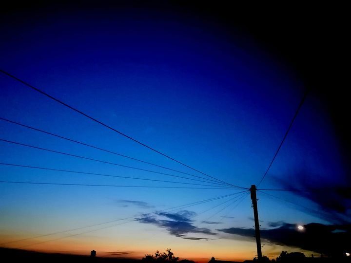 BLUE: Amy Nolan-Podmore photographed the skies