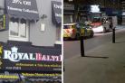 Burglaries, The Royal Balti House and Kinners Jewellers were both targetted