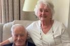 TRIBUTES: Bill Calder with wife Anne celebrating the couple's diamond wedding anniversary