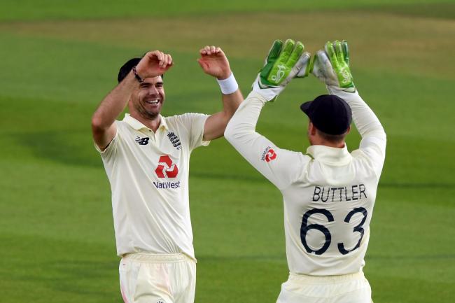 Jos Buttler (right) is sure James Anderson (left) will be a big factor in the Ashes.