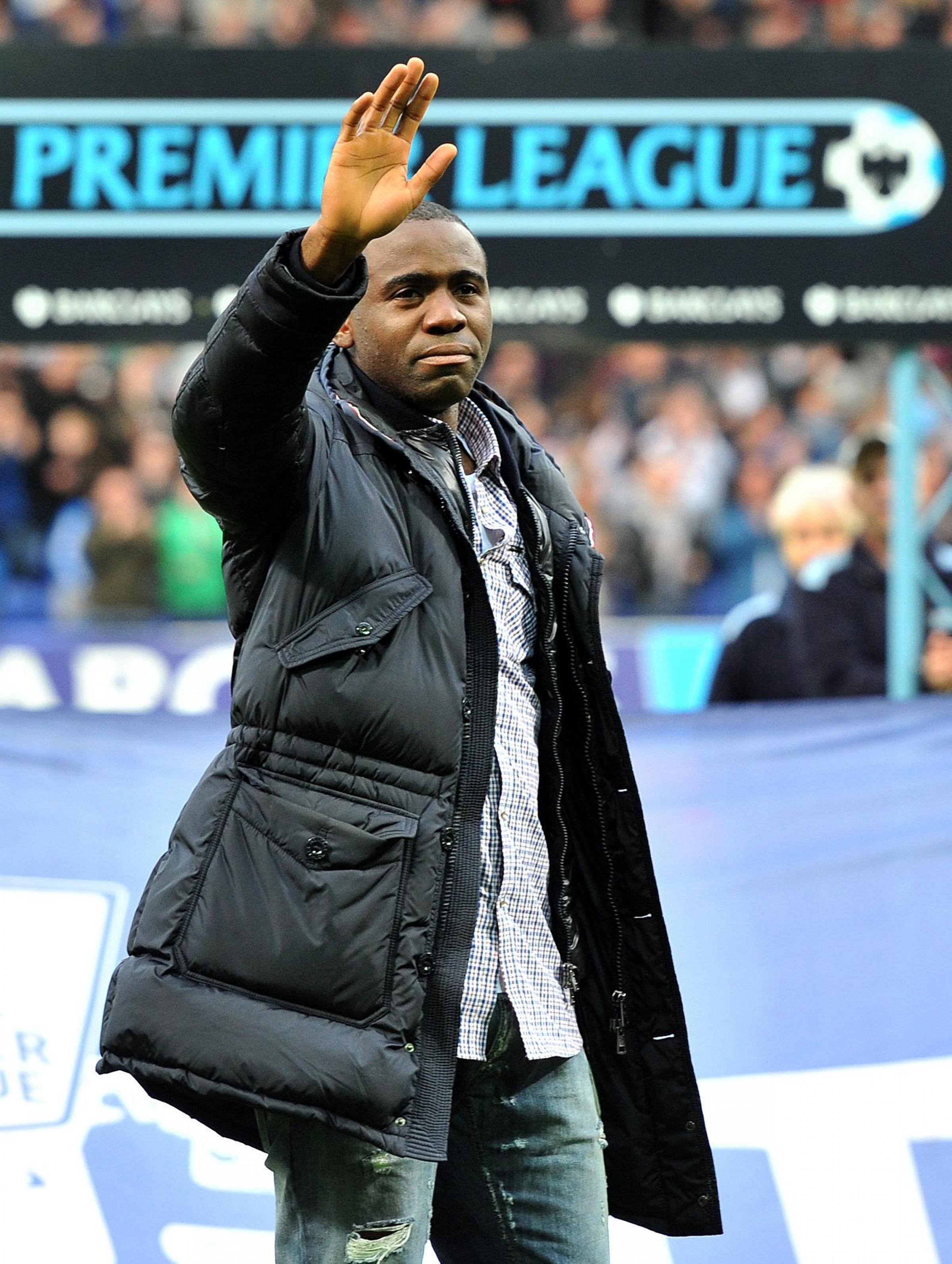 PA photo of Fabrice Muamba returning to White Hart Lane in 2012 after his cardiac arrest. See PA Feature WELLBEING Fabrice Muamba. Picture credit should read: Martin Rickett/PA. WARNING: This picture must only be used to accompany PA Feature WELLBEING