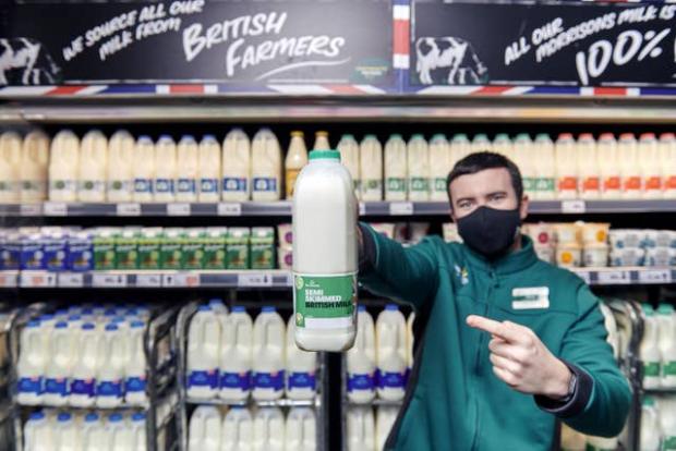 The Bolton News: Morrisons will no longer have "use by" dates on milk (Morrisons/PA)