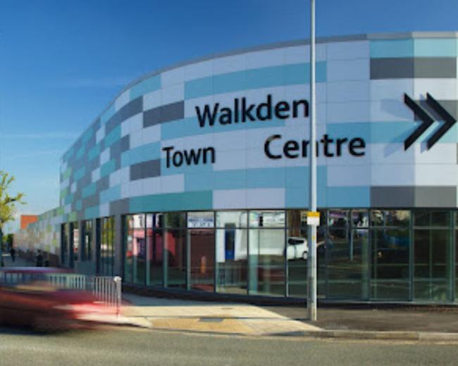 Brawl: Fighting broke out at Walkden Town Centre Shopping Centre on Saturday
