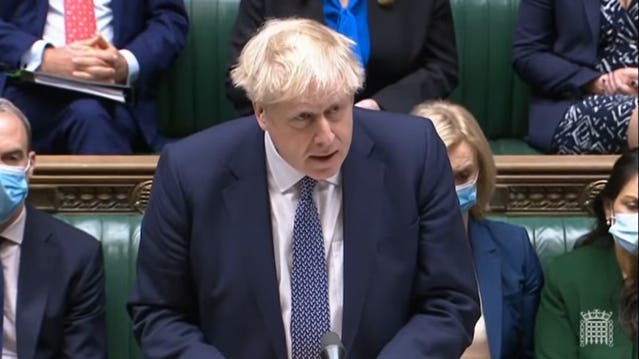 Boris Johnson apologises in front of the House of Commons (photo: PA)