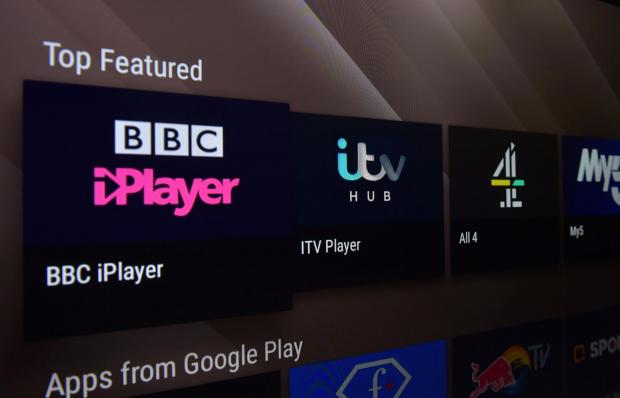 The Bolton News: BBC iPlayer, ITV Hub, All 4, My 5 streaming apps on Smart TV. Credit: PA