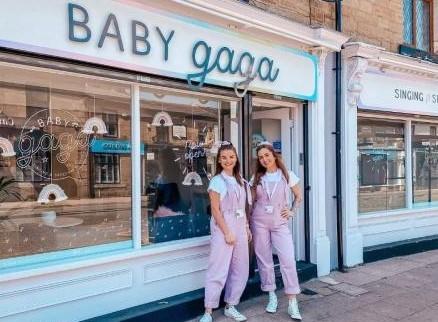 Innovative: Becki Auld and Rachael Setareh outside the original Baby Gaga venue in Ramsbottom