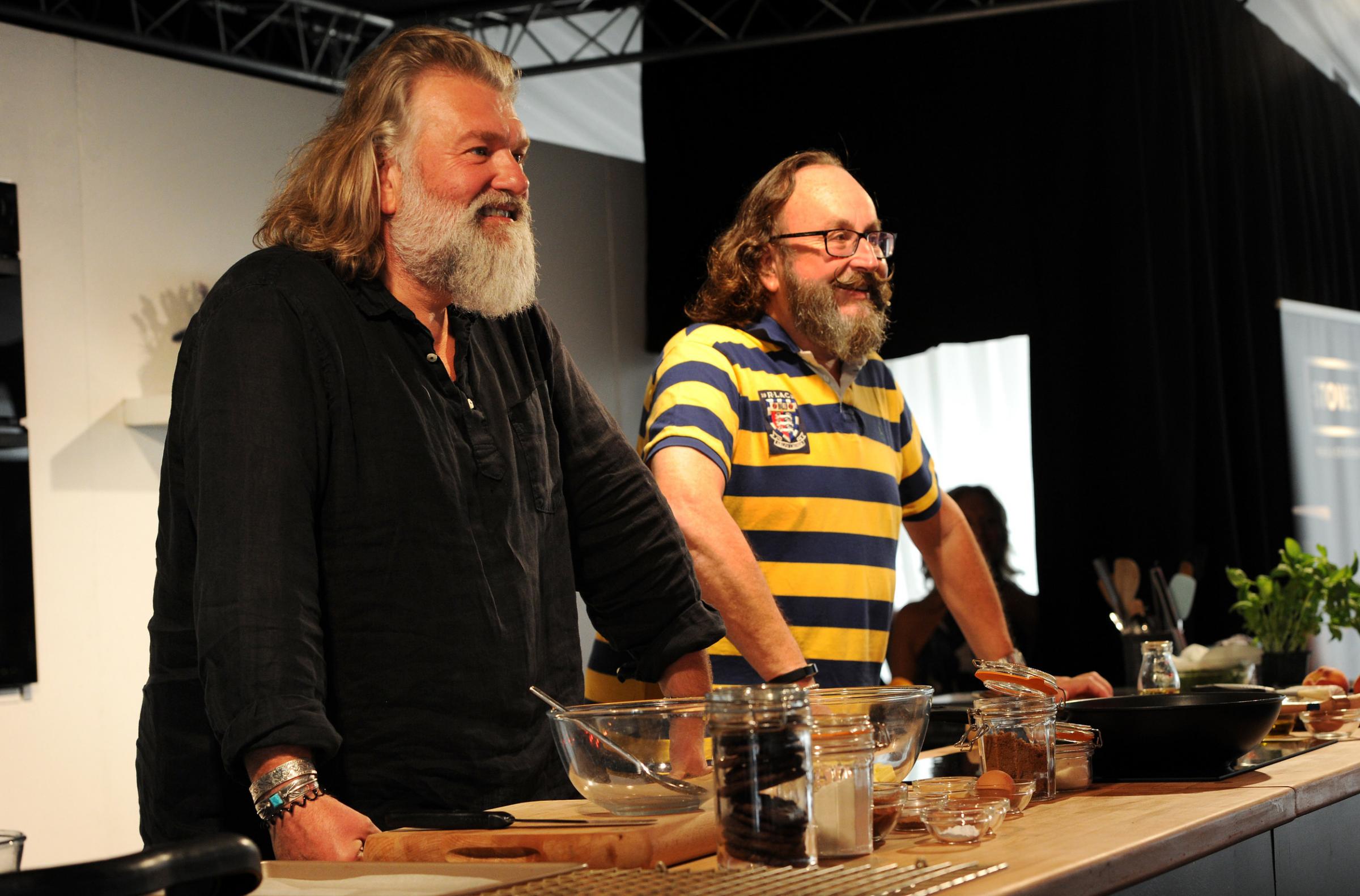 The second day of the annual Bolton Food and Drink Festival saw huge crowds in the town centre enjoying the sunshine and an appearance by star attraction The Hairy Bikers. Picture by Paul Heyes, Saturday August 24, 2019....................