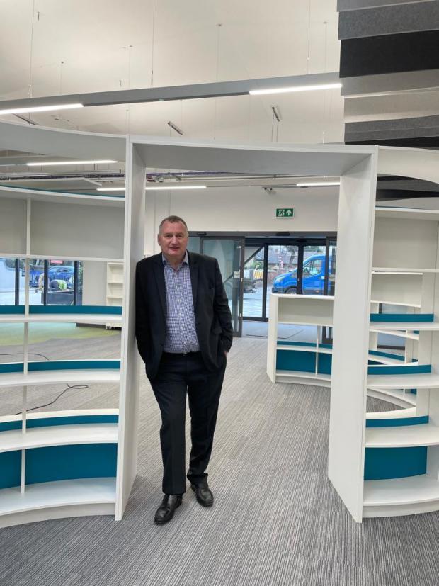 The Bolton News: Ward councillor Sean Hornby in new Little Lever Health Centre and Library