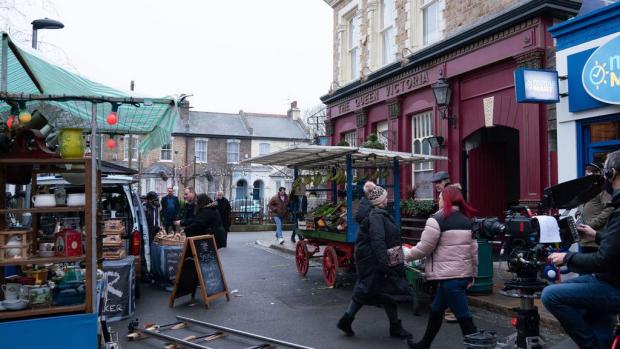 The Bolton News: BBC viewers will see the new set of Eastenders for the first time. (PA/BBC)