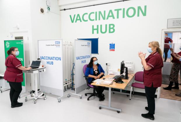 The Bolton News: The Vaccination Hub at Croydon University Hospital, south London (PA)