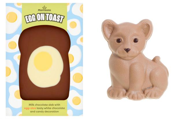The Bolton News: Egg on Toast (left) and Leo the Lion Cub (right). (Morrisons/Canva)