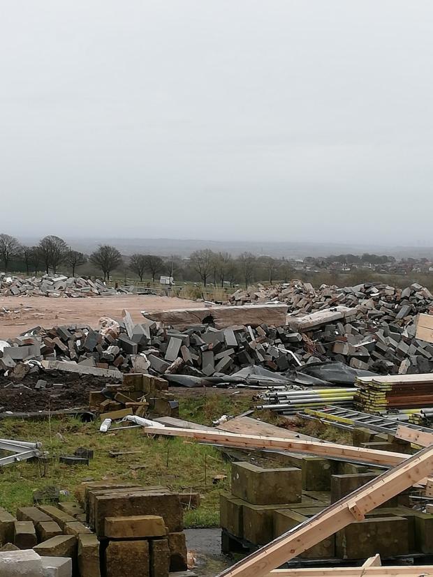 Grundy Fold Farm : Partially built mansions razed to the ground 13580137