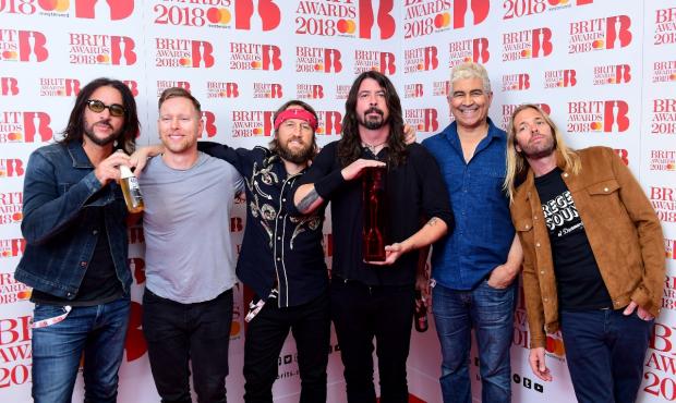 The Bolton News: Foo Fighters with their award for Best International Group during the 2018 Brit Awards (PA)