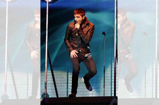 The Bolton News: Tom Parker from The Wanted on stage during the 2012 Capital FM Jingle Bell Ball at the O2 Arena, London.