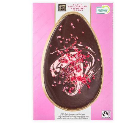 The Bolton News: Moser Roth Belgian Dark Chocolate & Raspberry Egg Slab 120g. Credit: Aldi