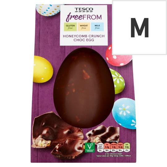 The Bolton News: Tesco Free From Honeycomb Crunch Chocolate Egg 180G. Credit: Tesco