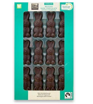 The Bolton News: Moser Roth Vegan Belgian Dark Chocolate Office Bunnies 120g. Credit: Aldi
