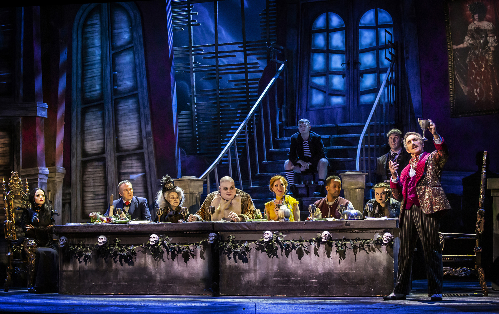 The cast of The Addams Family (Picture: Pamela Raith)