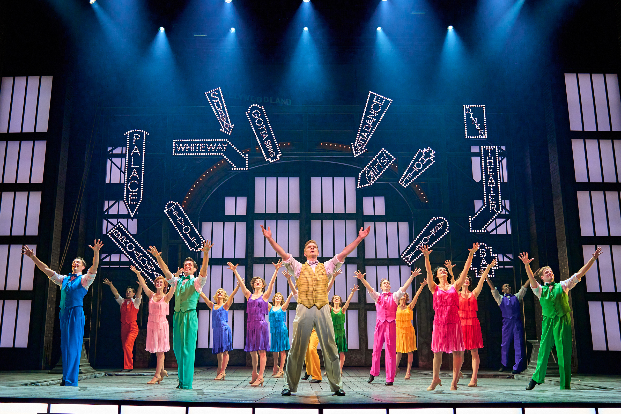 Adam Cooper and the Singin in the Rain company (Picture: Manuel Harlan)