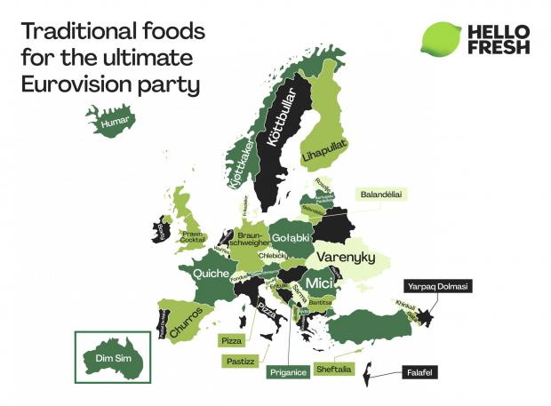 The Bolton News: Traditional European foods by country from HelloFresh. Credit: HelloFresh
