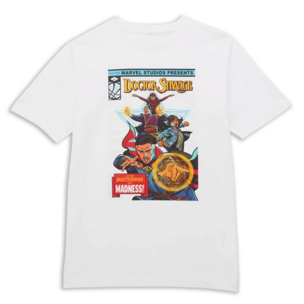 The Bolton News: Marvel Dr Strange Star Comic Oversized Heavyweight T-Shirt (Zavvi)